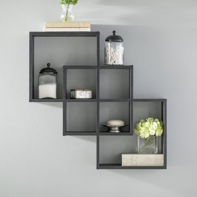 shelves accent shelf wood decorative display wayfair intersecting storage odum vogan